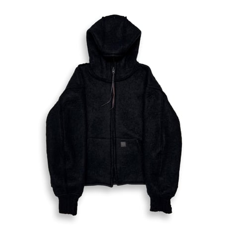 TIMELESS  Slash Seam Over Active Hoodie(ITALIAN MOHAIR WOOL)