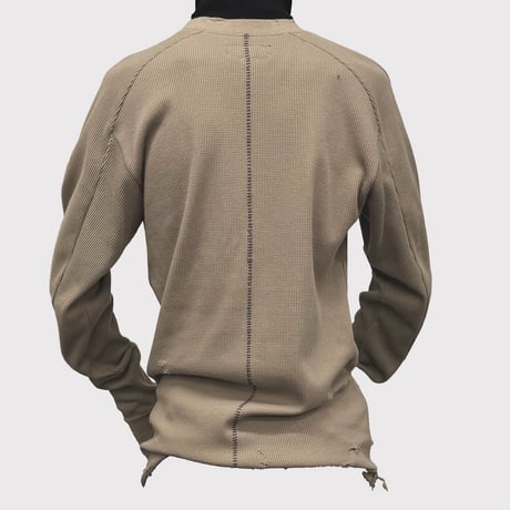 Combat Long Thermal With Damaged(CLASSIC WAFFLE KNIT) SAND