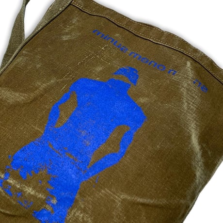 BOOTLEG MAIL BAG(ITALIAN VINTAGE LINEN CANVAS)BLUE