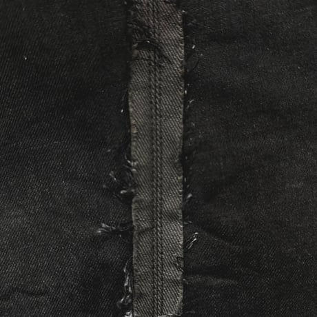 Slash Seam Twist Cargo Jeans(NOIR)