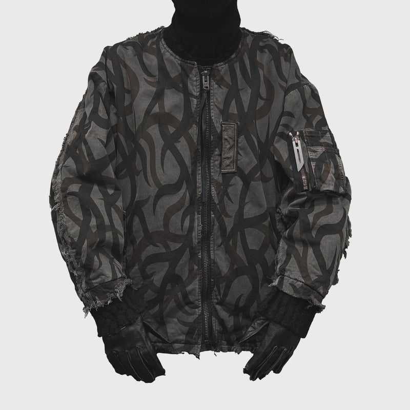 Slash Seam Tribal Camouflage Flight Jacket 20Ye