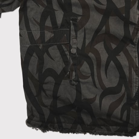 Slash Seam Tribal Camouflage Flight Jacket 20Yeas BK(AGED TWILL)AGED BLACK LINING
