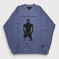 BOOTLEG CREW SWEAT(A MAN'S SHADOW)STAIN
