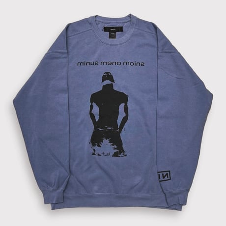 BOOTLEG CREW SWEAT(A MAN'S SHADOW)STAIN