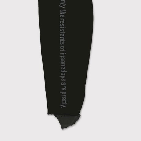 Bootleg Layered Crew Sweat(A MAN'S SHADOW) AGED BLACK