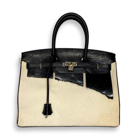 TIMELESS MOINS BAG COMBINATION(VINTAGE GERMAN CANVAS)BLACK