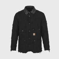Rustic Collar Chore Jacket Boro Crust(NOIR)