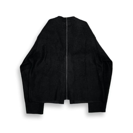 TIMELESS  CUT OFF 1B CARDIGAN BLACK ROSE(COMPRESSION KNIT)