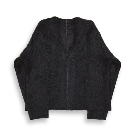 TIMELESS  CUT OFF 1B MOHAIR CARDIGAN MIDNIGHT(ITALIAN MOHAIR KNIT)