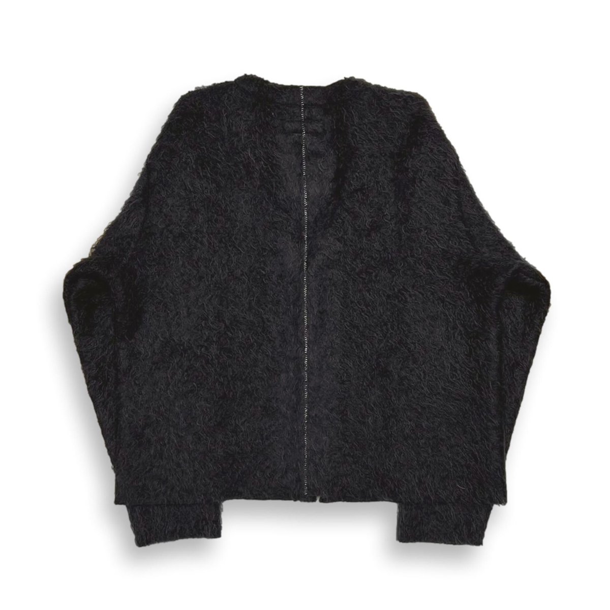 TIMELESS CUT OFF 1B MOHAIR CARDIGAN MIDNIGHT(ITALIAN MOHAIR KNIT)