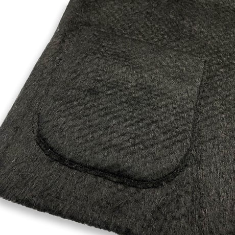 TIMELESS  CUT OFF 1B CARDIGAN NOIR(LIKES MOHAIR SHAGGY KNIT)