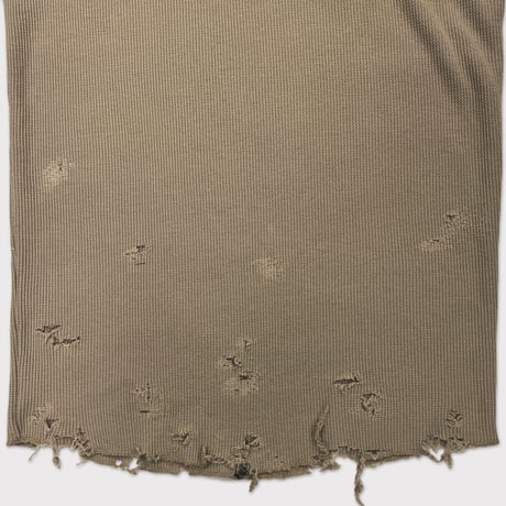 Combat Long Thermal With Damaged(CLASSIC WAFFLE KNIT) SAND