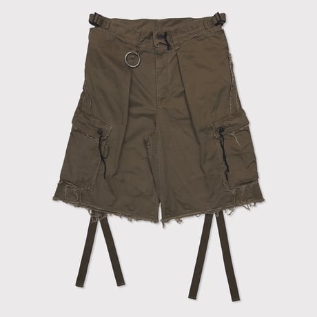 Slash Seam Twist Cargo Pants(AGED TWILL) SAND