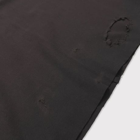 High-Neck Cotton Logo Knit With Damaged(HIGH GAUGE RIB KNIT)CHARCOAL