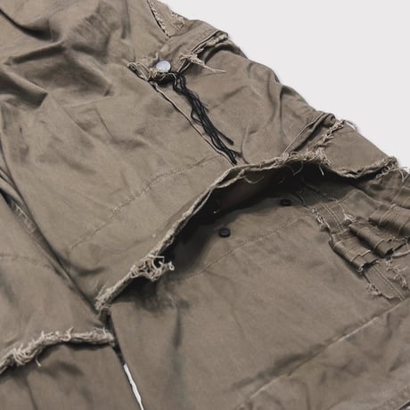 Slash Seam Twist Cargo Pants(AGED TWILL) SAND