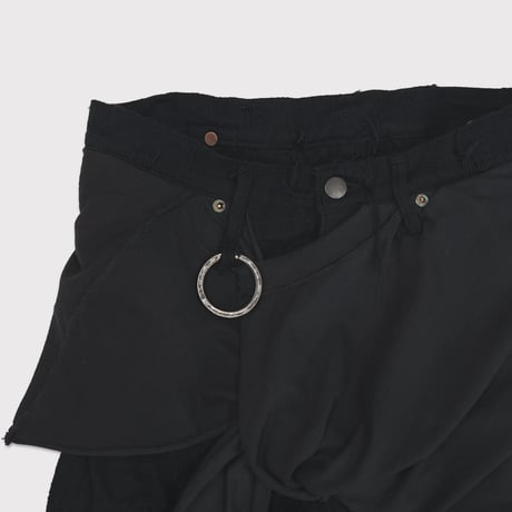 Twist Seam Lot.20746 BORO CRUST With Wrapped(BORO) BLACK