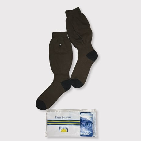 TIMELESS x WHIMSY Logo Socks(LOOSE FIT) BROWN