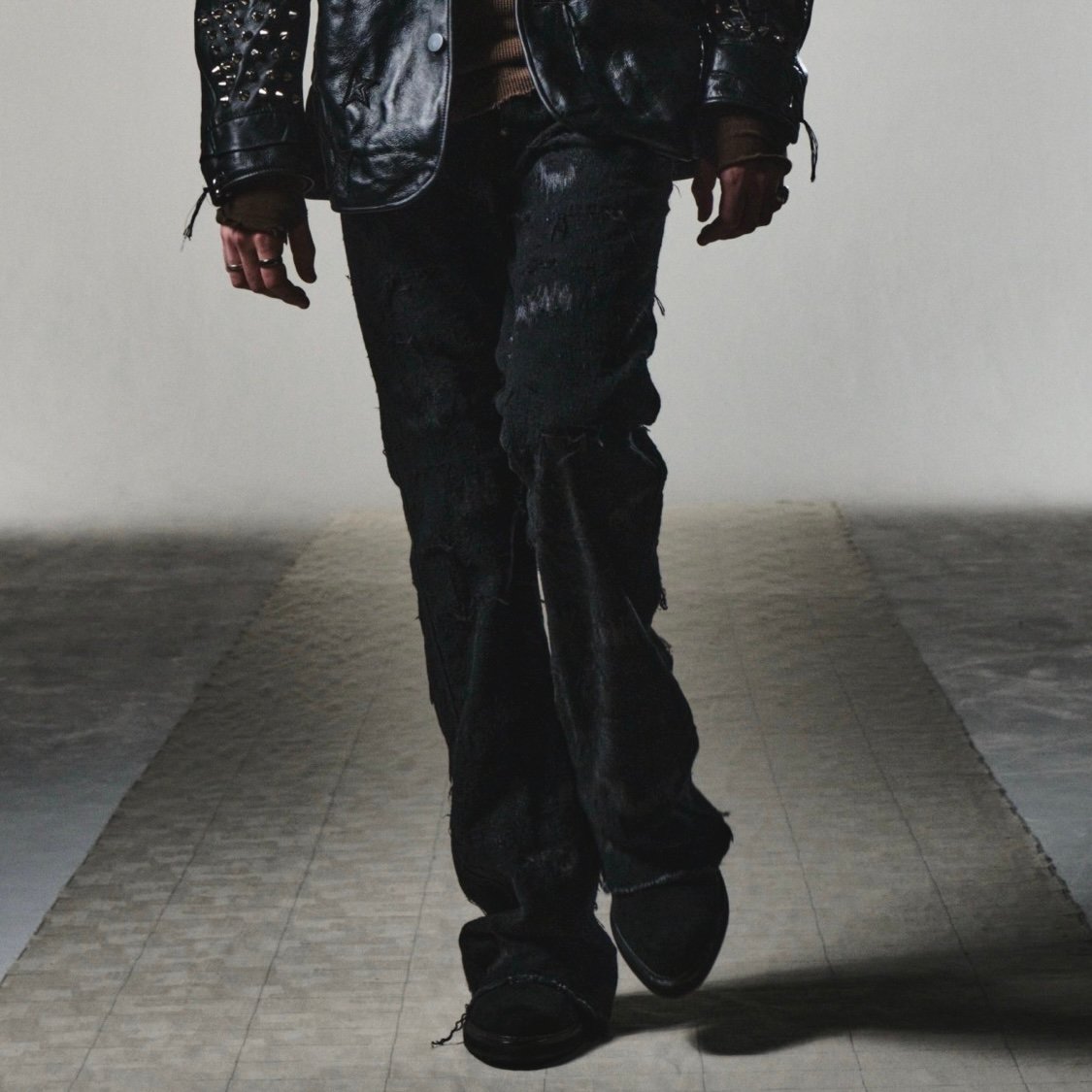 Twist Seam Lot.20617 R&D(100YEARS DENIM) BLACK