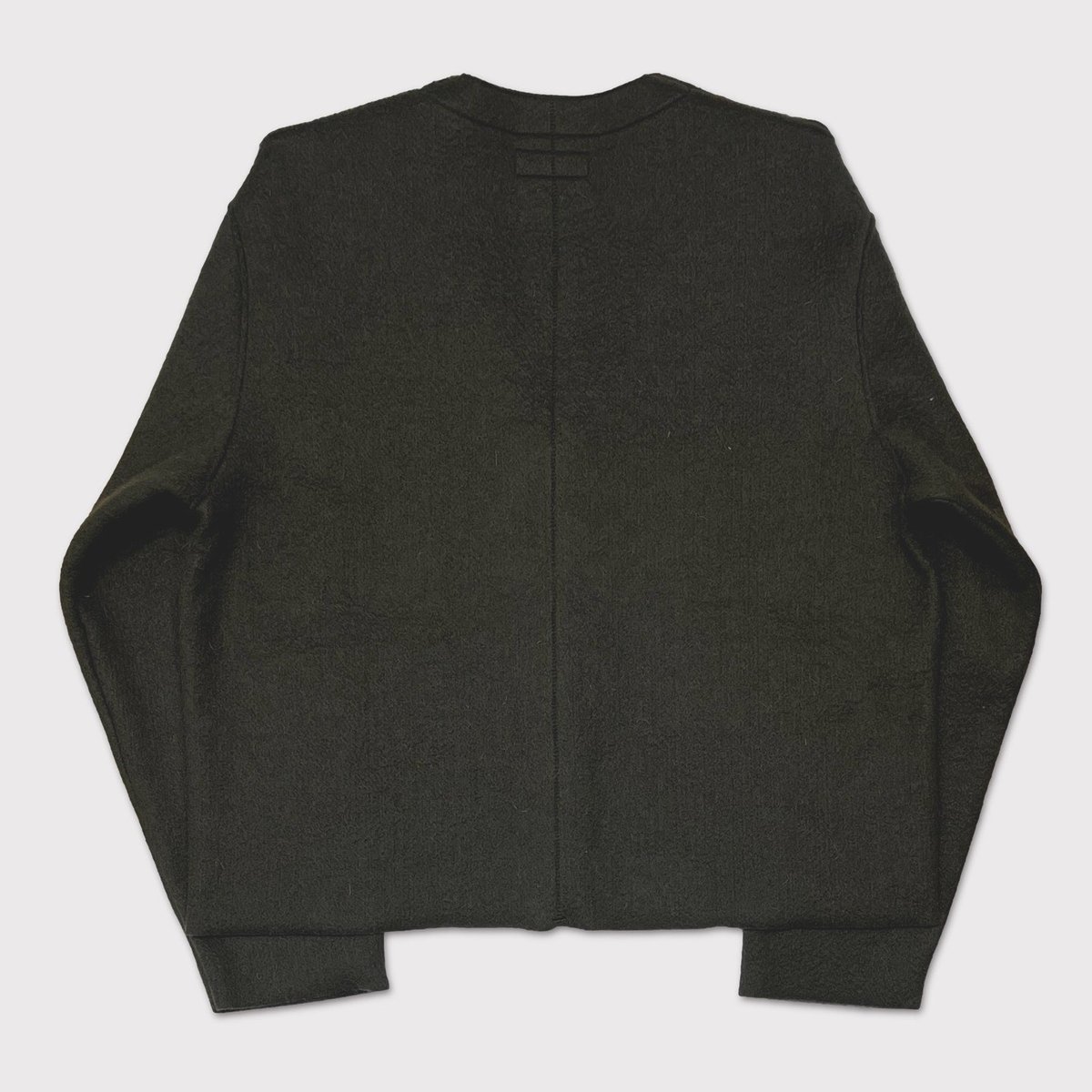 Cut Off 1B Cardigan(NEEDLE SHAGGY MOHAIR) OLIVE