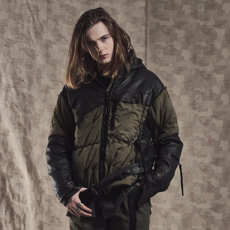 Rustic Edged DAS Parka(VEGETABLE DYED NYLON) OLIVE