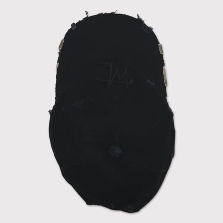 Sigunatured Cap With DAMAGED(CLASSIC TIWLL) WASHED BLACK
