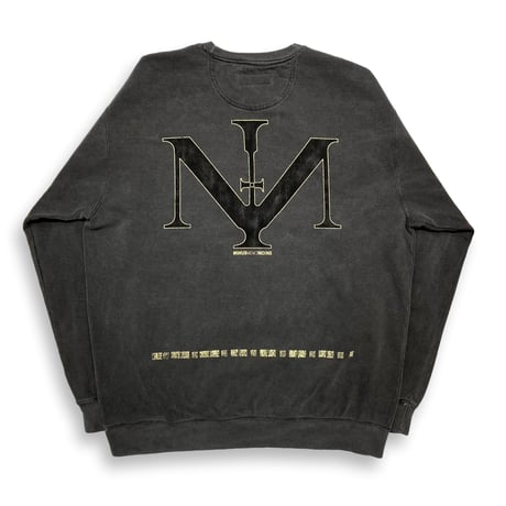 BOOTLEG CREW SWEAT(7SINS)AGED BLACK