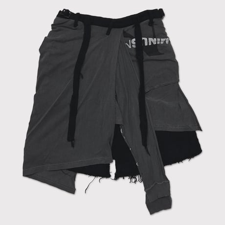 Twist Buggy Jean Boro Crust With Wrapped(NOIR)