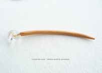 mizunone crystal hair wand / rainbow quartz & yamazakura
