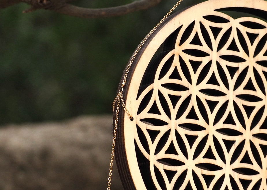 フラワーオブライフウォールインテリア・ヘキサゴン | mizunone