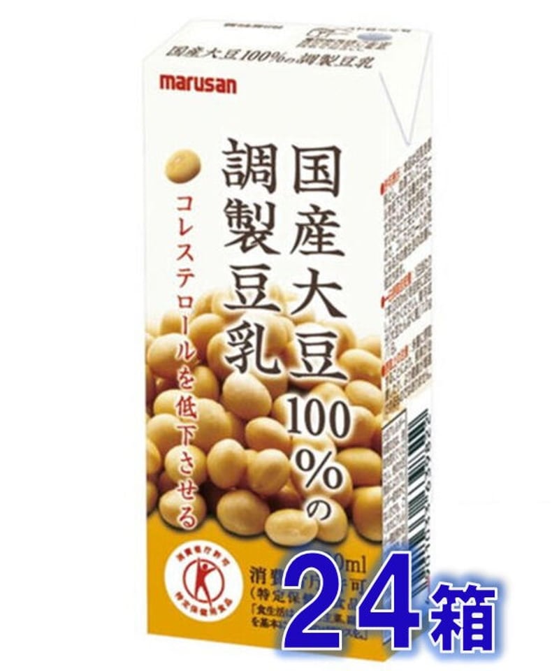 大豆 国産大豆100％ 濃厚調整豆乳(宅配専用) 1ケース 200mlX24本入り | 三島