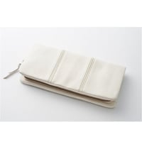 rena 豊岡(レナ　トヨオカ）〔rena-white　collection〕スペイン牛革（仔牛革）手絞りオイル仕上げ　ラウンドファスナー長財布（re-007-wh01）