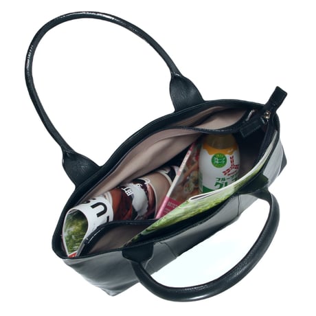 【日本製】【rena -iris  made in japan】〔rena-white　collection〕軽量牛革製品・ヌメ革手提げトート（H　28　W　40　D　10.5　cm)   ir-03
