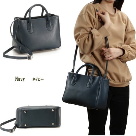 【日本製】【rena -iris  made in japan】牛革製品・（イタリアンレザー）ソフトシュリンクレザー2WAYバッグ（角型S）ir-302