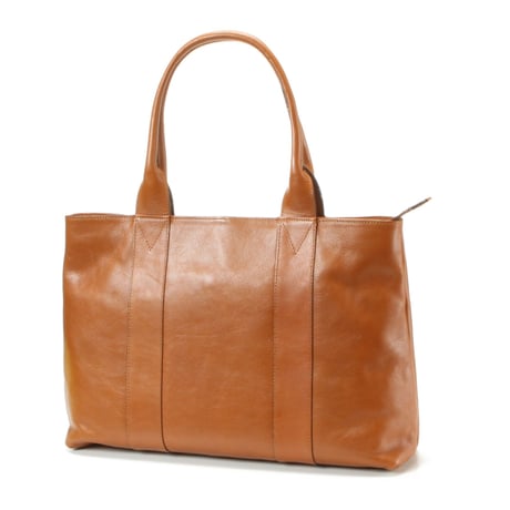 【日本製】【rena -iris  made in japan】〔rena-white　collection〕軽量牛革製品・ヌメ革手提げトート（H　28　W　40　D　10.5　cm)   ir-03