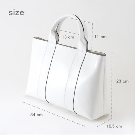 【日本製】【rena -iris  made in japan】〔rena-white　collection〕軽量牛革製品・ヌメ革（マット調ヌメ革）手提げトート   ir-01