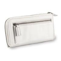 rena 豊岡(レナ　トヨオカ）〔rena-white　collection〕スペイン牛革（仔牛革）手絞りオイル仕上げ　L字ファスナー長財布（re-009-wh01）