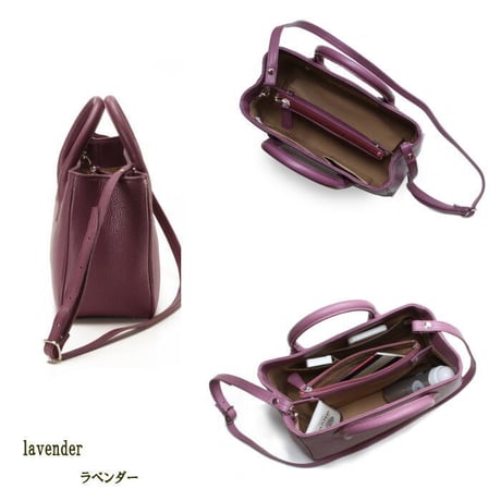 【日本製】【rena -iris  made in japan】牛革製品・ソフトシュリンクレザー2WAYバッグ（角型S）ir-302
