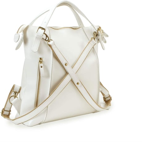 【日本製】【rena -iris  made in japan】〔rena-white　collection〕牛革製品・多機能3way・オイルヌメ製牛革リュック　ir-75