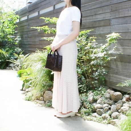 【日本製】【rena -iris  made in japan】牛革製品・エナメルクロコ型押し・手提げバッグ　ir-663