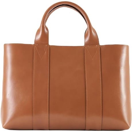 【日本製】【rena -iris  made in japan】〔rena-white　collection〕軽量牛革製品・ヌメ革（ツヤ革調ヌメ革）手提げトート   ir-01