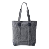 豊岡鞄（認定商品・FEEDBAG）豊岡製・神鍋山火山灰染め（松煙炭入り） 8号帆布・縦型トートバッグ FB-100-B