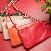 【日本製】【rena -iris  made in japan】ソフトオイルレザー牛革製・斜め掛けお財布ショルダーrn-301