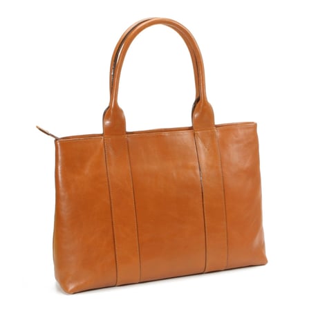 【日本製】【rena -iris  made in japan】〔rena-white　collection〕軽量牛革製品・ヌメ革手提げトート（H　28　W　40　D　10.5　cm)   ir-03