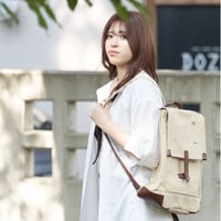 rena 豊岡(レナ　トヨオカ）cheviot(2024モデル）六号蝋引き帆布・バイオ加工・リュック（rj-304-B）  【豊岡製】【倉敷児島製帆布】