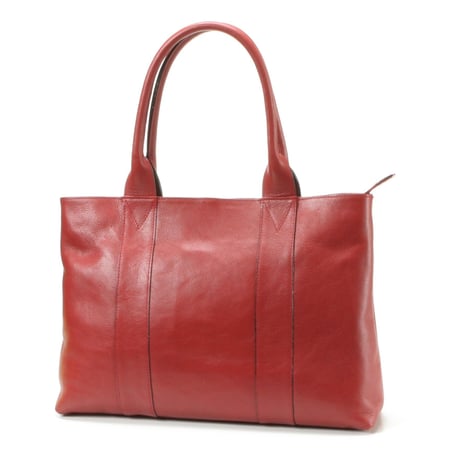 【日本製】【rena -iris  made in japan】〔rena-white　collection〕軽量牛革製品・ヌメ革手提げトート（H　28　W　40　D　10.5　cm)   ir-03