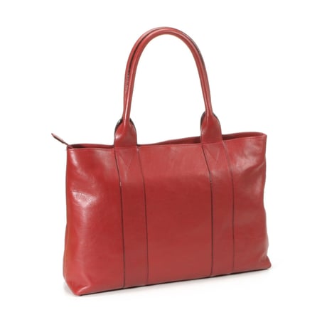【日本製】【rena -iris  made in japan】〔rena-white　collection〕軽量牛革製品・ヌメ革手提げトート（H　28　W　40　D　10.5　cm)   ir-03