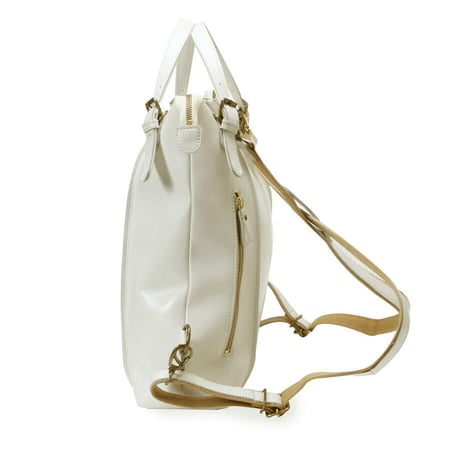 【日本製】【rena -iris  made in japan】〔rena-white　collection〕牛革製品・多機能3way・オイルヌメ製牛革リュック　ir-75