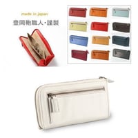 rena 豊岡(レナ　トヨオカ）豊岡製スペイン牛革（仔牛革）手絞りオイル仕上げ　L字ファスナー長財布【rj-009】