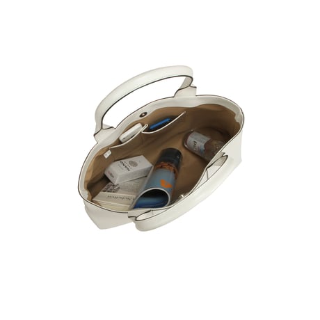 【日本製】【rena -iris  made in japan】〔rena-white　collection〕軽量牛革製品・ヌメ革手提げトート（H　33　W　46　D　12　cm)   ir-02