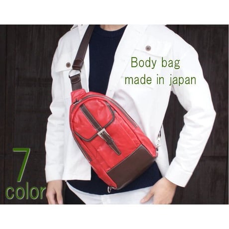 【国産品】【INNFITHｘrenaコラボ/生産品】牛革製・INNFITH MOVE iPad対応 ソフトイルレザー縦型ボディバッグ（大きめサイズ） ir-571
